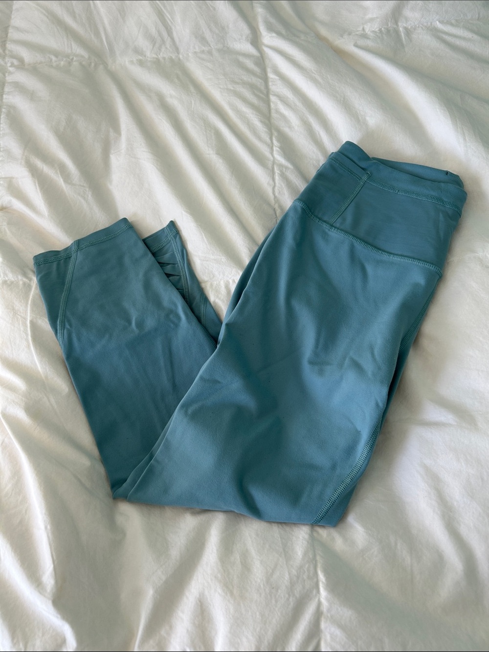 High-Rise Teal Leggings for Women